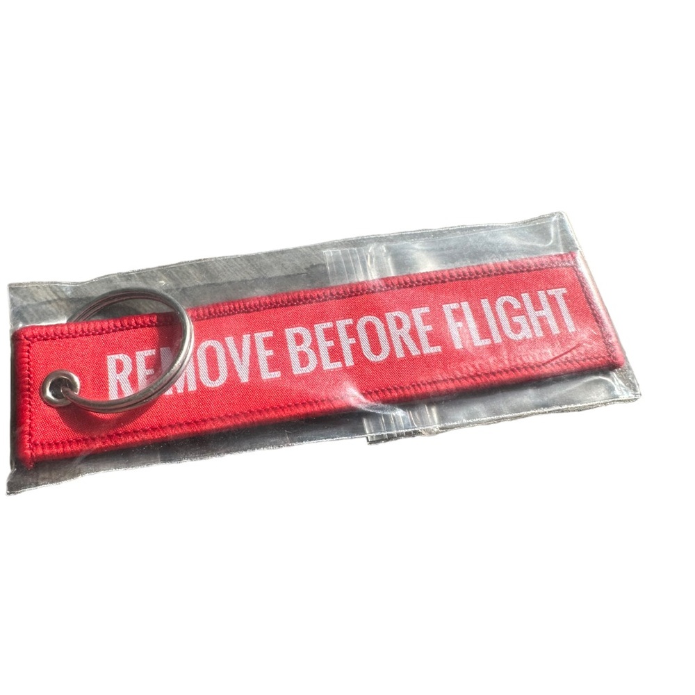 Red Pilot Remove Before Flight Keychain - image 3